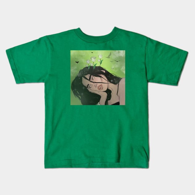 Blooming mind Kids T-Shirt by DemoNero